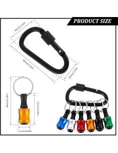 Soporte de Bits de Taladro 1/4" QUHUAMAO con Carabinero 2