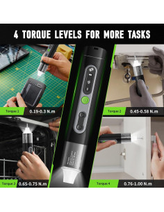 Destornillador Eléctrico Inalámbrico STREBITO 3.7V Recargable 2