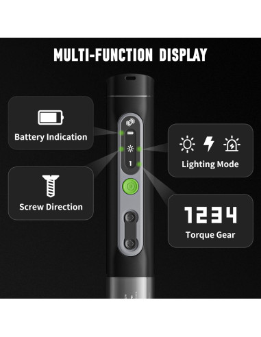 Destornillador Eléctrico Inalámbrico STREBITO 3.7V Recargable