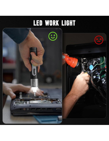 Destornillador Eléctrico Inalámbrico STREBITO 3.7V Recargable