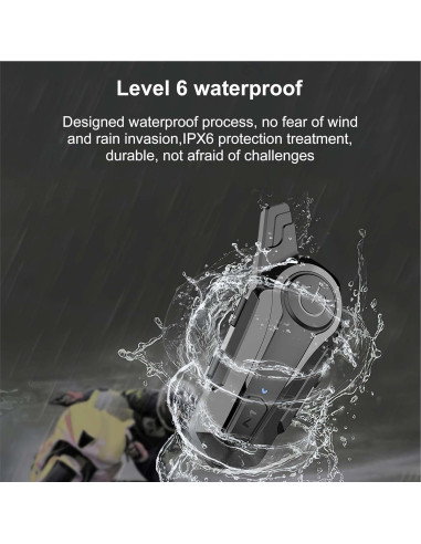 Auriculares Bluetooth Inalámbricos para Motocicleta X1 Pro IPX6