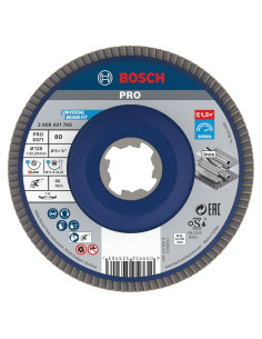 Disco de Lijado Bosch Pro X571 125 mm Grano 80 para Metal