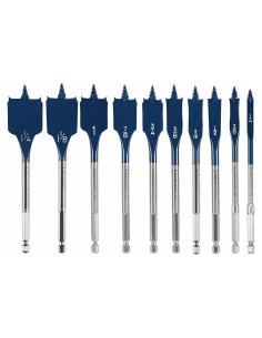 Juego de Brocas de Espada Bosch DSB5010 - 10 Piezas, Óxido Negro