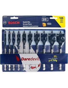 Juego de Brocas de Espada Bosch DSB5010 - 10 Piezas, Óxido Negro 2