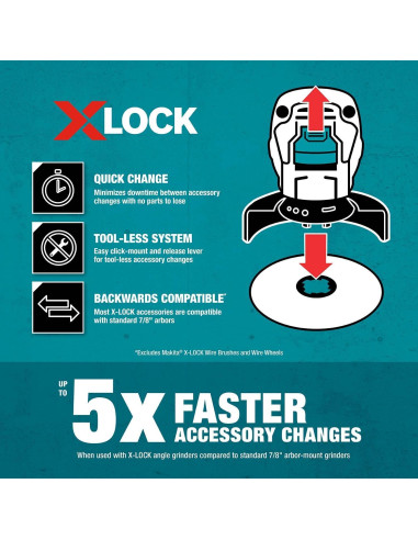 Disco de Lijado Angulado Makita T-03903 11.4 cm 60 Grano X-Lock