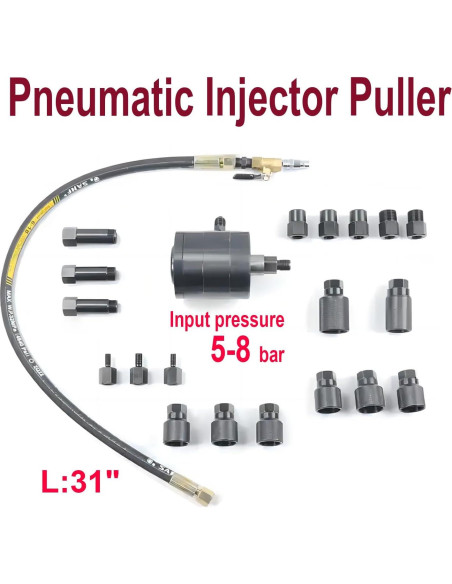 Kit Extractor de Inyectores Neumático Rolfutool 21 Piezas 10mm