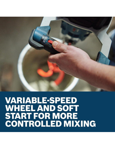 Mezclador de Alto Par Bosch GRW18V-160 18V Sin Escobillas