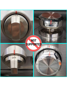 Cerraduras de Perilla de Estufa a Gas Vadiff - Seguridad Niños 5 Pzas 2