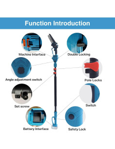 Tijeras de Podar Eléctricas 3 en 1 Jovant 20V 4.67m 2