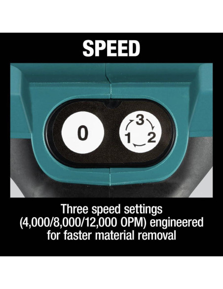 Lijadora de Acabado Sin Cable Makita XOB03Z 18V LXT 2.23 kg