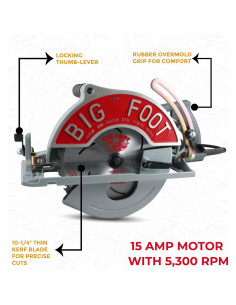 Sierra Circular Big Foot SC-1025SU 10" Magnesio 1.8kW 2
