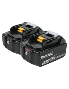 Batería de Litio-Ion 18V Makita BL1860B-2 6.0Ah 2-Pack