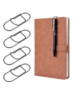 Clip de bolígrafo Wisdompro, acero inoxidable, paquete de 12