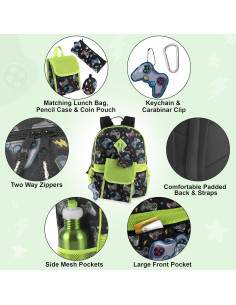 Mochila Escolar Trail Maker 6 en 1 para Niños con Lonchera 2