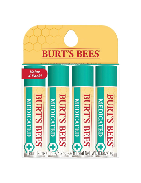 Balm de Labios Medicado Burt's Bees 4 Tubos 4.25 g Natural