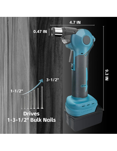 Clavadora de Palma Inalámbrica Lezwuatoolz 18V Sin Escobillas