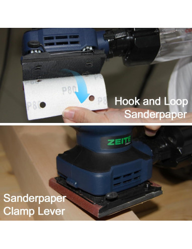 Lijadora Eléctrica de Palma ZEITE 2.4 Amp 14000 OPM 12 Pzs