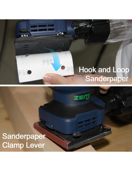 Lijadora Eléctrica de Palma ZEITE 2.4 Amp 14000 OPM 12 Pzs