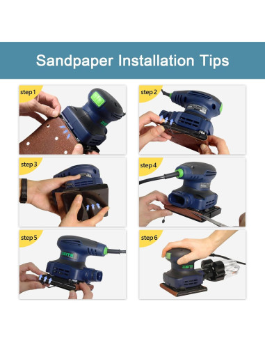 Lijadora Eléctrica de Palma ZEITE 2.4 Amp 14000 OPM 12 Pzs