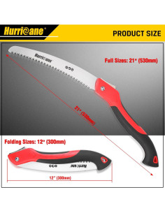 Sierra de Mano Plegable HURRICANE 10" SK5 para Jardinería 2