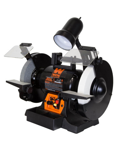 Amoladora de Banco WEN BG4280 5A 8" Velocidad Variable con Luz