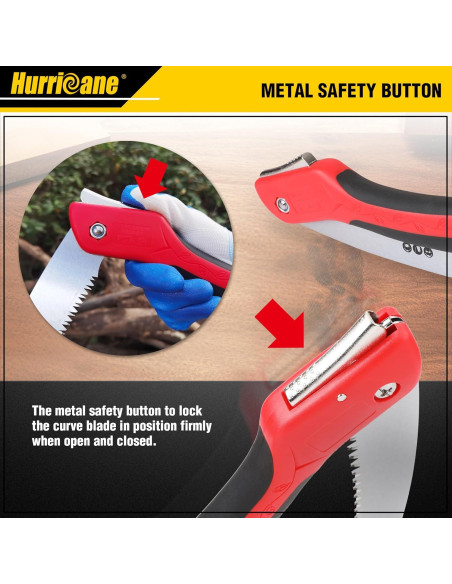 Sierra de Mano Plegable HURRICANE 10" SK5 para Jardinería