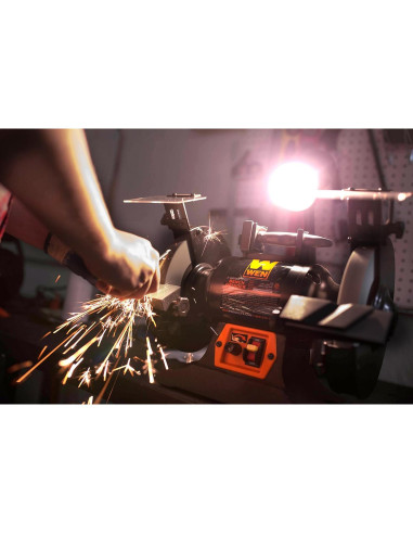 Amoladora de Banco WEN BG4280 5A 8" Velocidad Variable con Luz