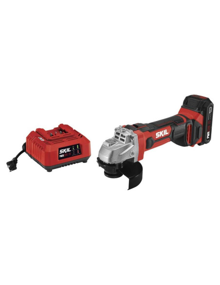 Amoladora Angular Skil 20V 4-1/2" con Batería 2.0Ah y Cargador