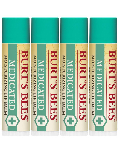 Balm de Labios Medicado Burt's Bees 4 Tubos 4.25 g Natural