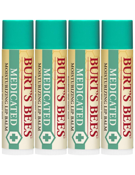 Balm de Labios Medicado Burt's Bees 4 Tubos 4.25 g Natural