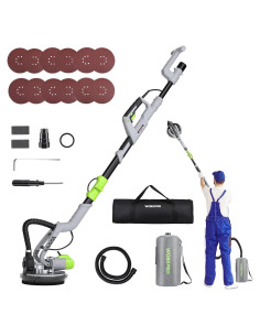 Lijadora Eléctrica WORKPRO 720W con 12 Discos y Luz LED