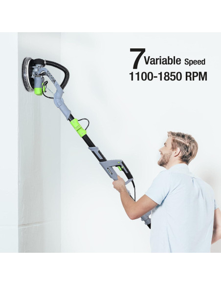 Lijadora Eléctrica WORKPRO 720W con 12 Discos y Luz LED