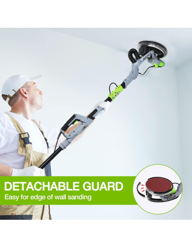 Lijadora Eléctrica WORKPRO 720W con 12 Discos y Luz LED