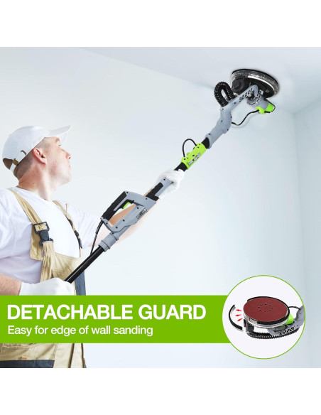 Lijadora Eléctrica WORKPRO 720W con 12 Discos y Luz LED