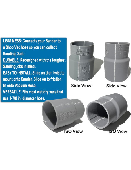 Adaptador de Manguera para Lijadora SKIL 4-en-1 1058 Designs