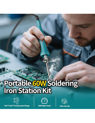 Kit de Soldador Inalámbrico HHieratic 60W para Batería 18V