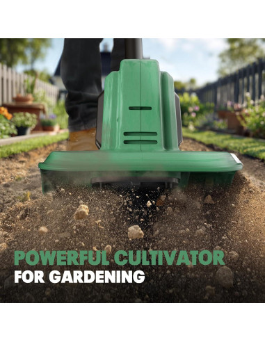 Cultivador Eléctrico Inalámbrico Mayoki TLMT18 270 RPM 22 cm