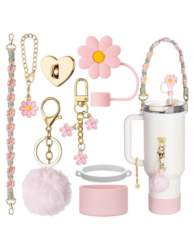 Accesorios para Vaso Stanley NancyL - Correa, Tapón y Charms