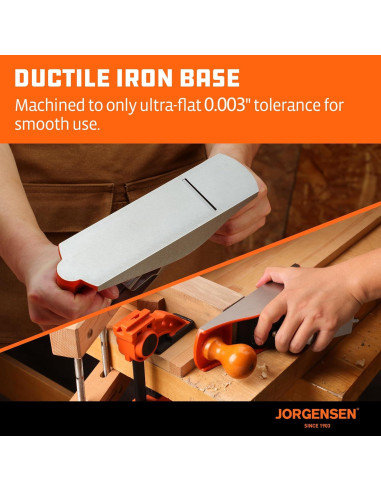 Cepillo Manual JORGENSEN 10" (25.4 cm) de Madera Profesional