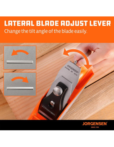 Cepillo Manual JORGENSEN 10" (25.4 cm) de Madera Profesional