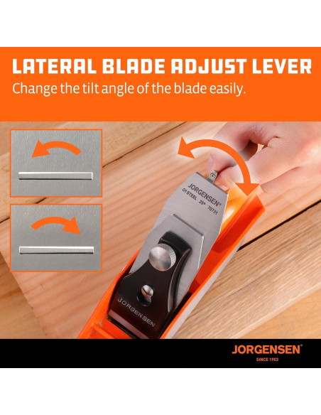 Cepillo Manual JORGENSEN 10" (25.4 cm) de Madera Profesional