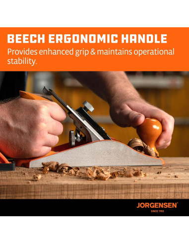 Cepillo Manual JORGENSEN 10" (25.4 cm) de Madera Profesional