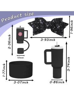 Juego de Accesorios 7 PCS para Taza Stanley 30/40 oz Negro 2