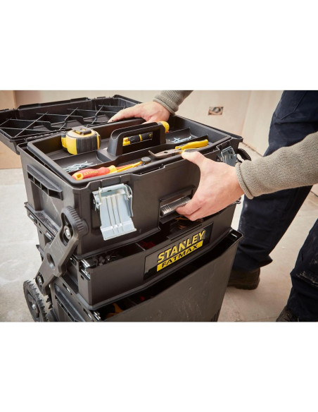 Carro de Taller Plegable STANLEY FATMAX 1-94-210 - 10 Compartimentos Carro de Taller Plegable STANLEY FATMAX 1-94-210 - 10 Compartimentos