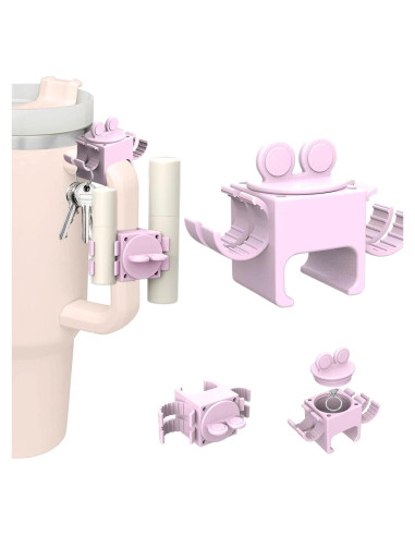 Clip de Mango TECHPLUS para Vaso Stanley Quencher H2.0 Rosa