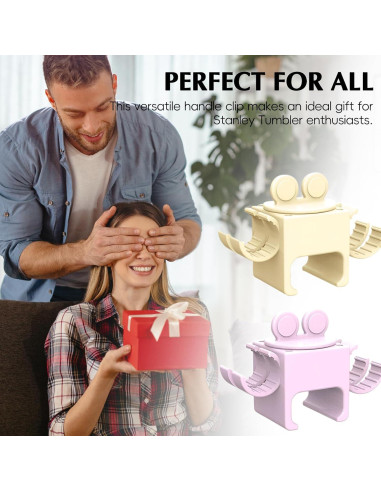 Clip de Mango TECHPLUS para Vaso Stanley Quencher H2.0 Rosa