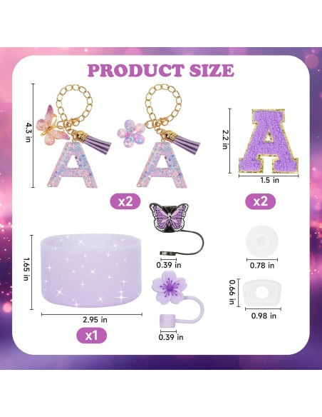 Juego de Accesorios 9PCS Liangang para Stanley Cup 30oz y 40oz