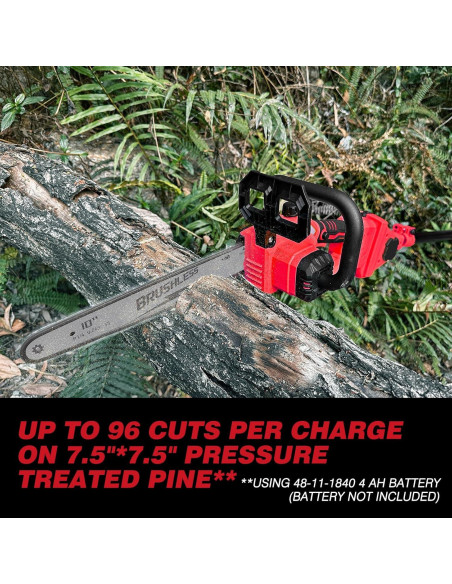 Sierra de Poste Inalámbrica 2-en-1 EVOIRON 10" con Motosierra