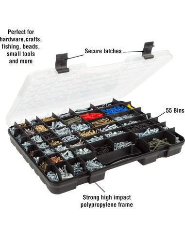Caja de Almacenamiento Portátil Stalwart 55 Compartimentos