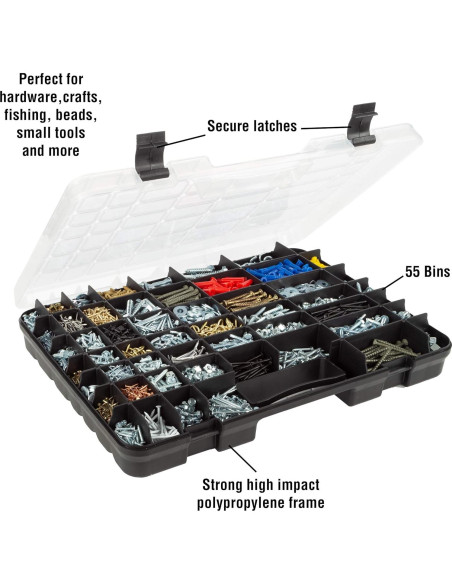 Caja de Almacenamiento Portátil Stalwart 55 Compartimentos